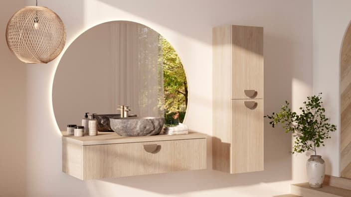 Boho style bathroom