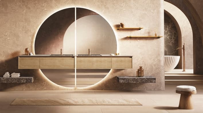 Salle de bains de style Moderne Chic