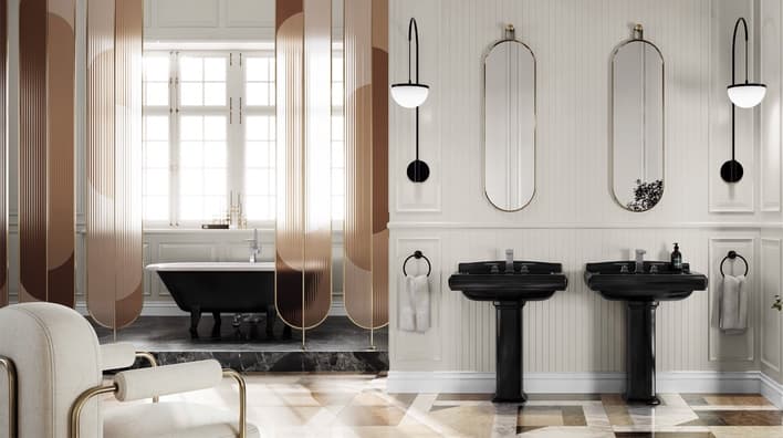 Salle de bains de style Vintage